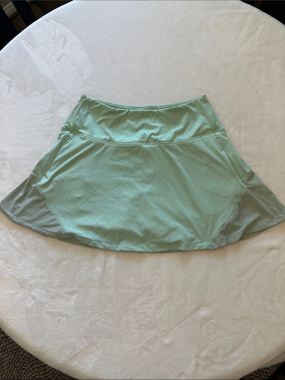 CALIA by Carrie Underwood Mint Green Circle Skort with Mesh Insets